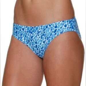 NEW HELEN JON blue classic hipster bikini swim bottom Bel Air sz Medium NWOT